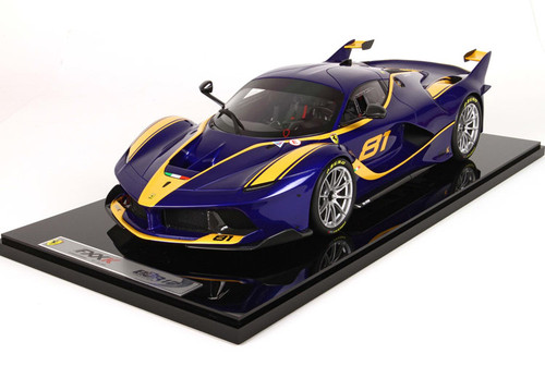 極美品▲BBR 1/43 フェラーリ FXXK TRS Silver Stripe Car 88# 赤 BBR