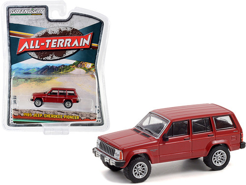 1985 Jeep Cherokee Pioneer Red "All Terrain" Series 12 1/64 Diecast Model Car by Greenlight