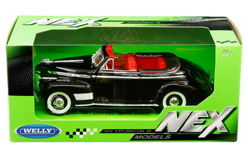 1/24 Welly 1941 Chevrolet Special Deluxe Convertible (Black) Diecast Car Model