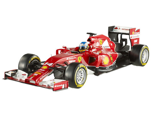 1/18 Hot Wheels Formula 1 Ferrari F2014 - Alonso Diecast Car Model