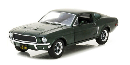 1/18 Greenlight 1968 Ford Mustang GT Fastback Highland (Green Metallic) Diecast Car Model