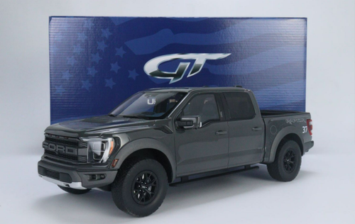 1/18 GT Spriit 2022 Ford F-150 Raptor Pickup Truck (Lead Foot Grey) US Exclusive Resin Car Model