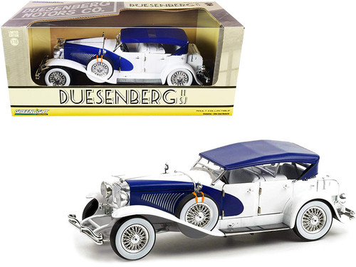 1/18 Greenlight Duesenberg II SJ (Red with White Top) Diecast Car