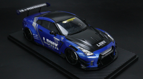 1/43 Ignition Model LB-WORKS Nissan GT-R R35 type 2 Blue Resin Car Model 