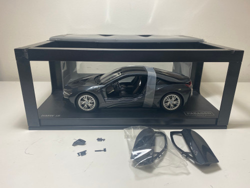 DAMAGED AS-IS BMW i8 Sophisto & Frozen Grey 1/18 Diecast Model Car ...