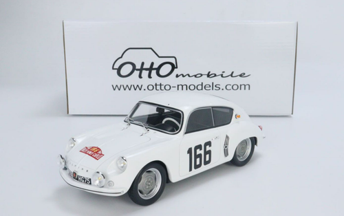 1/18 OTTO 1960 Renault Alpine A106 Rallye Monte-Carlo #166 (White) Resin Car Model