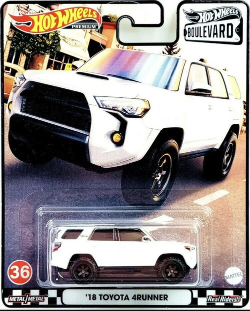 1/64 Hot Wheels Toyota 4Runner (White) Car Model