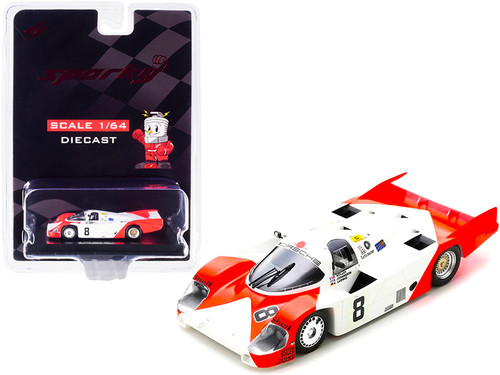 Porsche 956 #8 B. Wollek - K. Ludwig - S. Johansson 6th Place 24H of Le Mans (1983) 1/64 Diecast Model Car by Sparky