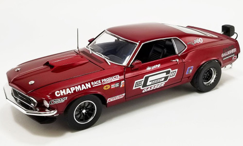1/18 ACME 1969 Ford Mustang Boss 429 Mr. Gasket Tribute Drag Outlaws Diecast Car Model