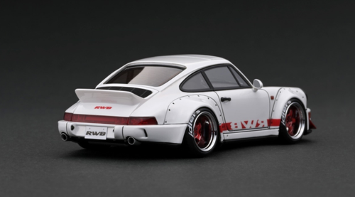 1/18 Ignition Model Porsche RWB 964 Silver With M64 Engine 