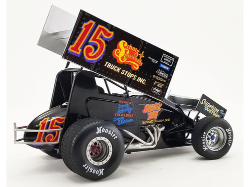 1/18 ACME #15 Schatz Family Crossroad Truck Stops Sprint Car Donny Schatz - First 410 Sprint Win! Car Model