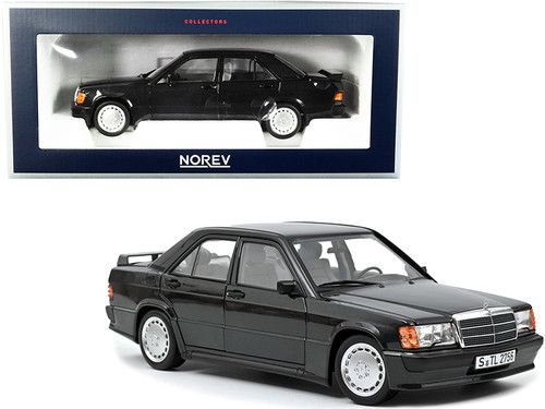 1984 Mercedes Benz 190E 2.3-16 Black Metallic 1/18 Diecast Model 