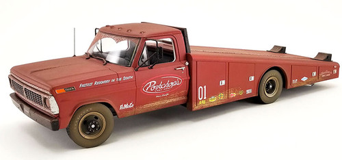 1/18 ACME 1970 Ford F-350 Ramp Truck Porkchop's Chop Shop Fastest Recovery In The South Diecast Car Model