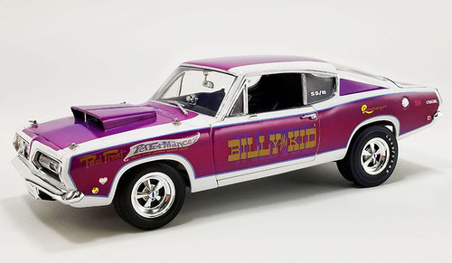 1/18 ACME 1968 Plymouth Barracuda Super Stock Billy The Kid Diecast Car Model