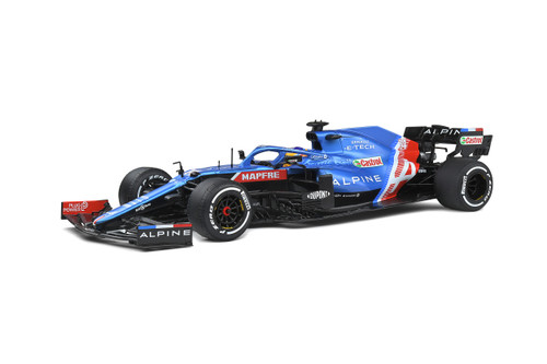 1/18 Solido 2021 Fernando Alonso Alpine A521 #14 Portugal GP Formula 1 Diecast Car Model