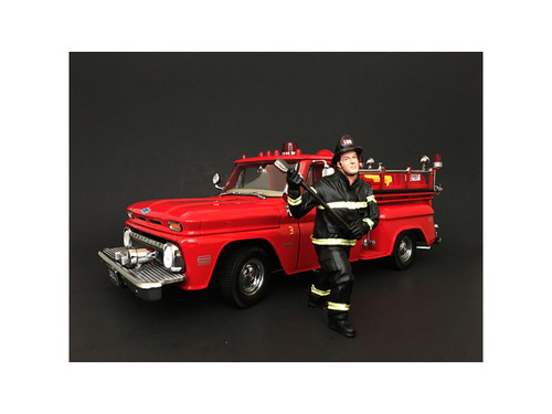 Firefighter with Axe Figurine / Figure For 1/24 Models by American Diorama