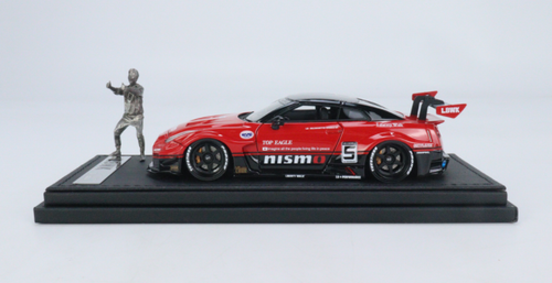 1/43 Ignition Model LB-Silhouette WORKS GT Nissan 35GT-RR (Red & Black) with Mr. Katon Metal Figurine