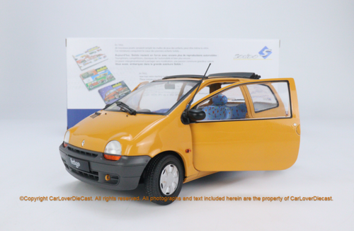  1/18 Solido Renault Twingo Ph.1 Open Air Jaune Indien 1993 Diecast 2 door open 