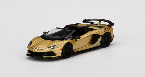 1/64 Mini GT Lamborghini Aventador SVJ Roadster (Oro Elios Bronze) Diecast Car Model