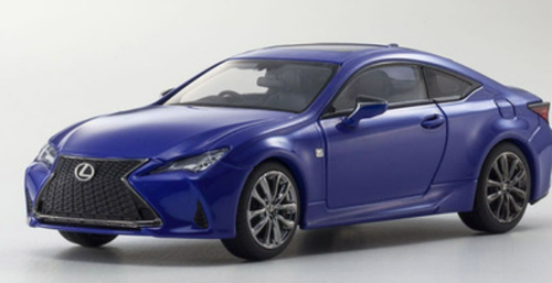 1/43 Kyosho Lexus RC350 F Sport (Blue with Black Trim) Car Model