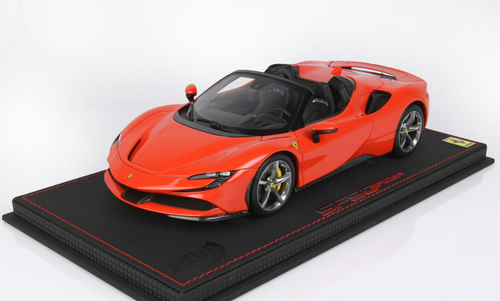 1/18 BBR Ferrari SF90 Spider (Rosso Dino Red with Silver Wheels) Resin Car Model Limited 48 Pieces