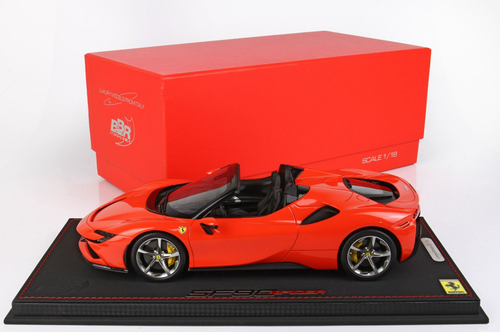 1/18 BBR Ferrari SF90 Spider (Rosso Dino Red with Silver Wheels) Resin Car Model Limited 48 Pieces