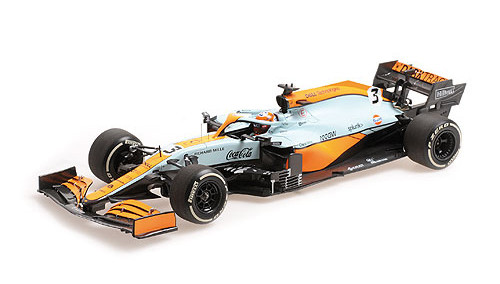 1/18 Minichamps Daniel Ricciardo McLaren MCL35M #3 Monaco GP formula 1 2021 Car Model