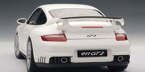 1/18 AUTOart Porsche 911 (997) GT2 (Matt White) Diecast Car Model