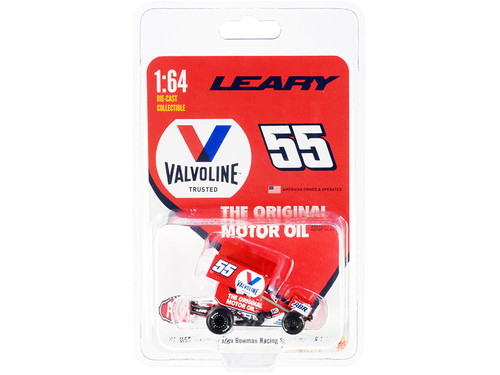 Winged Sprint Car #55 C.J. Leary "Valvoline" Alex Bowman Racing (2021) 1/64 Diecast Model Car by ACME