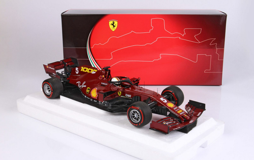 1/18 BBR Sebastian Vettel Ferrari SF1000 #5 1000th GP Ferrari Tuscany GP F1 2020 Car Model