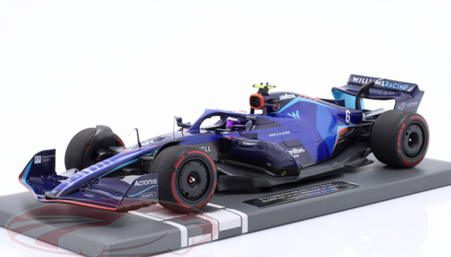 1/18 Minichamps 2022 Formula 1 Nicholas Latifi Williams FW44 #6 Bahrain GP Car Model