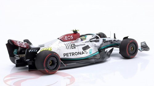 1/18 Minichamps 2022 Formula 1 Lewis Hamilton Mercedes-AMG F1 W13 #44 5th Spanish GP Car Model