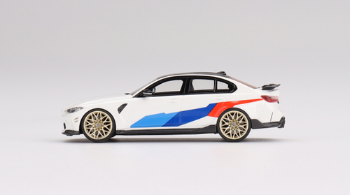  1/43 TSM Model BMW M3 M-Performance (G80) Alpine White Resin Car Model 