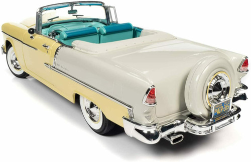 1/18 Auto World 1955 Chevrolet Chevy Bel Air Convertible (Gold) Diecast Car Model