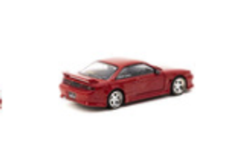 Nissan VERTEX Silvia S14 RHD (Right Hand Drive) Red Metallic "Global64" Series 1/64 Diecast Model Car by Tarmac Works