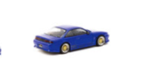 Nissan VERTEX Silvia S14 RHD (Right Hand Drive) Blue Metallic "Global64" Series 1/64 Diecast Model Car by Tarmac Works