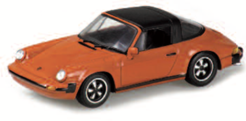 1/18 MINICHAMPS PORSCHE 911 CARRERA 3.2 TARGA - 1983 - ORANGE Diecast 2 door open