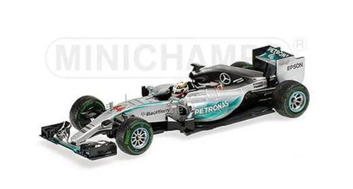 1/43 Minichamps 2015 Mercedes AMG Petronas W06 Hybrid Formula 1 #44 Lewis Hamilton Diecast Car Model