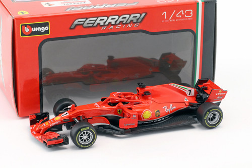 1/43 Ferrari Racing 2018 Ferrari SF71H #7 Kimi Raikkonen Car Model