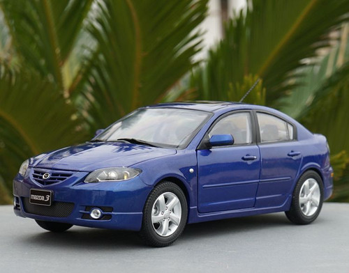 601-003 マツダ 1/18 アクセラ MAZDA3 AXELA ブルー RARE 1/18 Dealer Edition 2003-2009 BK Series Mazda 3 / Axela