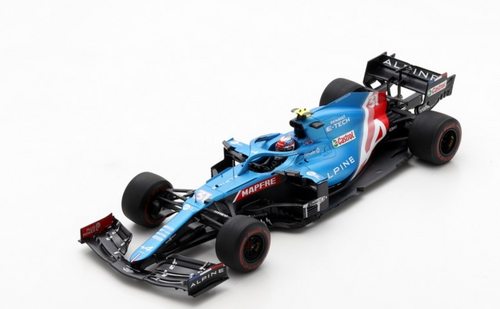 1/18 Spark 2021 Formula 1 Alpine A521 No.31 Alpine F1 Team Bahrain GP Esteban Ocon Car Model