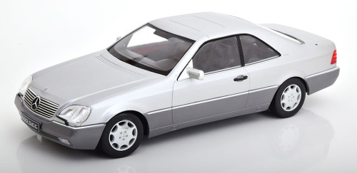 1/18 KK-Scale 1992 Mercedes-Benz 600 SEC (C140) (Silver) Diecast Car Model