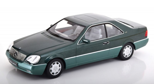 1/18 KK-Scale 1992 Mercedes-Benz 600 SEC (C140) (Green Metallic) Diecast Car Model