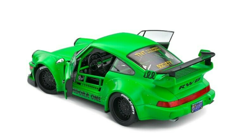 1/18 Solido 2011 Porsche 964 RWB "Pandora One" (Matt Green with Graphics) Diecast Car Model