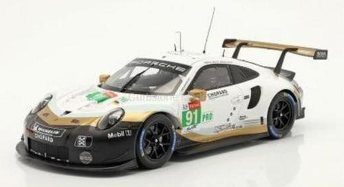 1/18 IXO Porsche 911 (991) RSR #91 2nd LMGTE Pro 24h Le Mans 2019 Porsche GT Team Car Model
