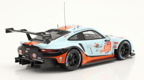 1/18 IXO Porsche 911 (991) RSR Gulf #86 24h Le Mans 2018 Car Model