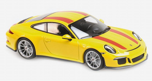 1/43 Minichamps 2019 Porsche 911 R (Yellow) Car Model