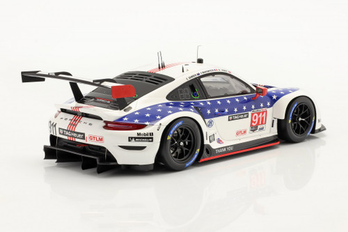 1/18 Dealer Edition Porsche 911 RSR #911 Winner GTLM class 12h Sebring IMSA 2020 Car Model with Showcase