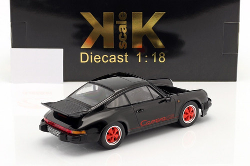 1/18 KK-Scale 1989 Porsche 911 Carrera 3.2 Clubsport (Black) Car Model