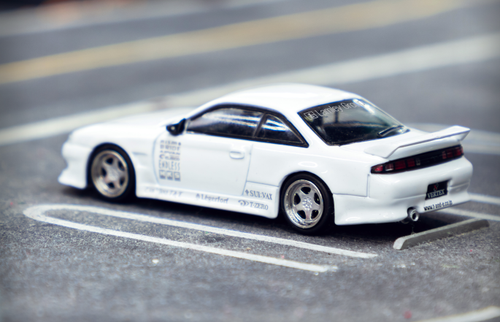 Nissan VERTEX Silvia S14 RHD (Right Hand Drive) White "Lamley Group" Special Edition "Global64" Series 1/64 Diecast Model Car by Tarmac Works